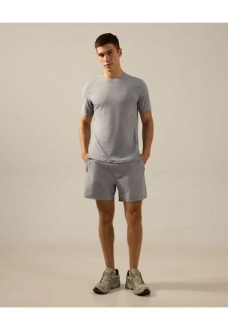 Camiseta Manga Corta Con Reflectivo Posterior  Para Hombre Gris Atmos Atmos
