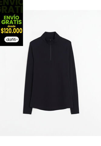 Buzo  Para Hombre Cuello Alto O Cuello Tortuga Color Negro Marca Atmos #32060066 Atmos