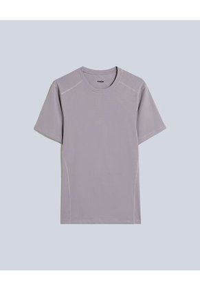 Camiseta Deportiva Manga Corta Para Hombre Gris Atmos