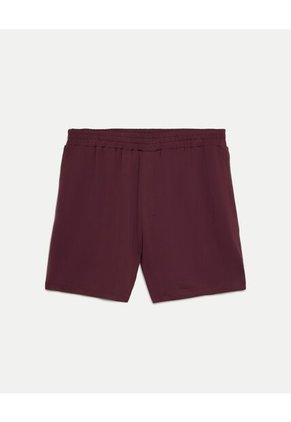 Bermuda Para Hombre Deportiva Largo Color Vino Marca Atmos #32100160