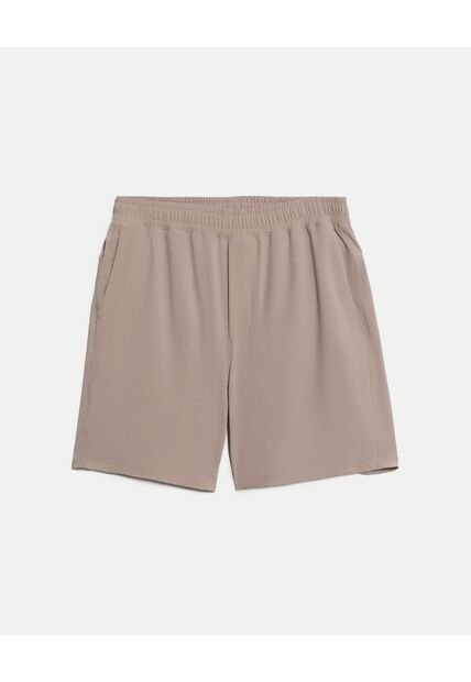 Bermuda  Para Hombre Deportiva Largo Color Beige Marca Atmos #32100140