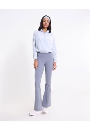 Chaqueta Rompevientos Con Elástico En Inferior  Para Mujer Gris Atmos