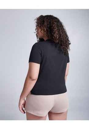 Camiseta Para Mujer Manga Corta Cuello Redondo Color Negro Marca Atmos #31090010