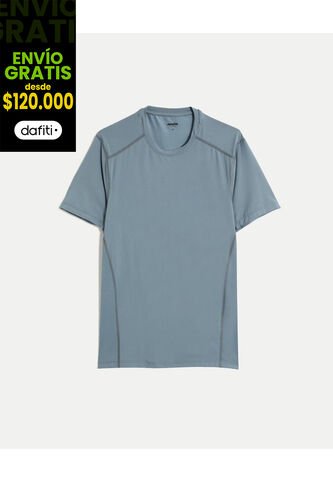 Camiseta Para Hombre Manga Corta Cuello Redondo Color Azul Marca Atmos #32090270 Atmos