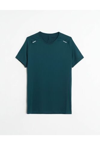 Camiseta  Para Hombre Manga Corta Cuello Redondo Color Esmeralda Marca Atmos #32090299 Atmos