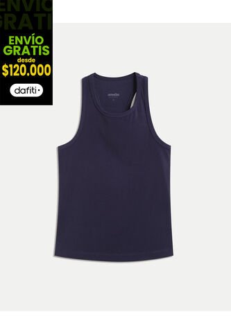 Camiseta Para Mujer Manga Sisa Tank Top Color Azul Marca Atmos #31090314 Atmos