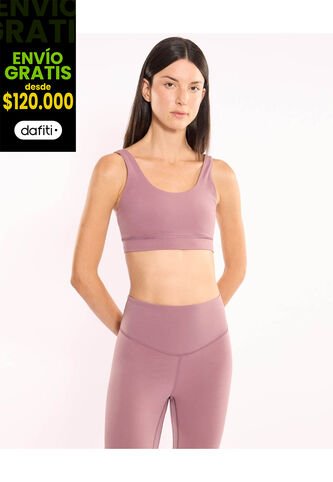 Top Para Mujer Soporte Medio Color Morado Marca Atmos #31220187 Atmos