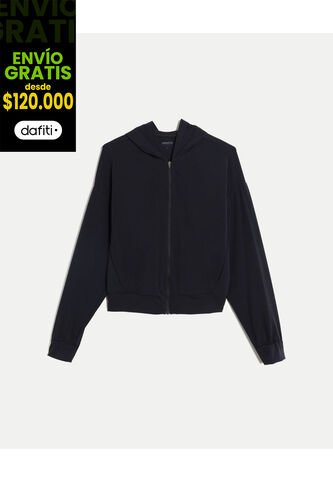 Buzo Para Mujer Crop Top Color Negro Marca Atmos #31060083 Atmos