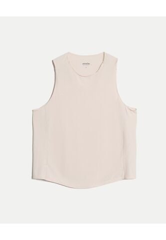 Camiseta  Para Mujer Manga Sisa Cuello Redondo Color Beige Marca Atmos #31090350 Atmos