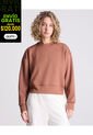 Buzo Para Mujer Cuello Redondo Color Terracota Marca Atmos #31060047 de Atmos
