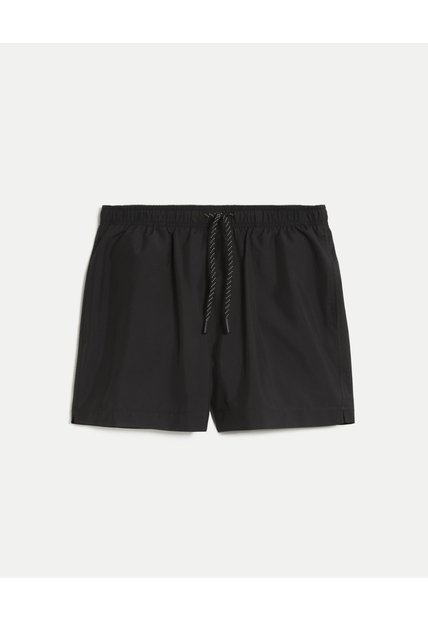 Pantaloneta De Baño Con Cordón  Para Hombre Negro Atmos