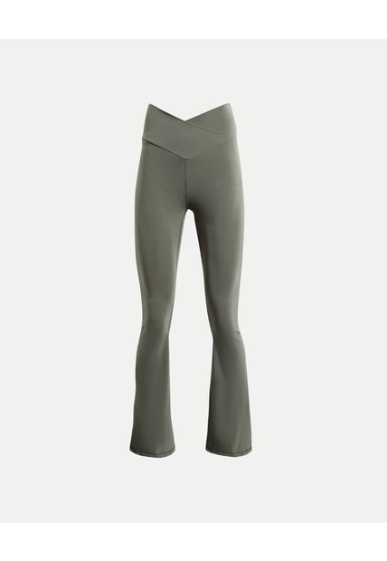 Leggings Flare Aerius Skin  Para Mujer Verde Atmos