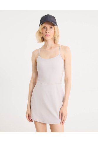 Vestido Con Biker Interno  Para Mujer Gris Atmos Atmos