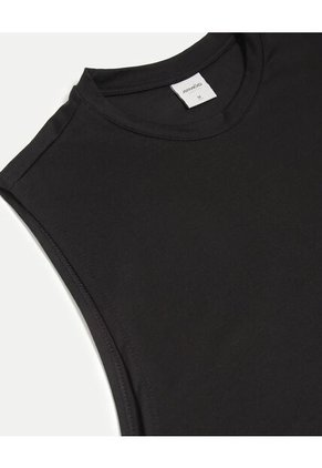 Camiseta Para Hombre Manga Sisa Cuello Redondo Color Negro Marca Atmos #32090217