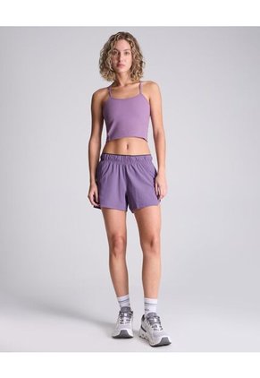 Crop Top Para Mujer Manga Sisa Color Morado Marca Atmos #31090186
