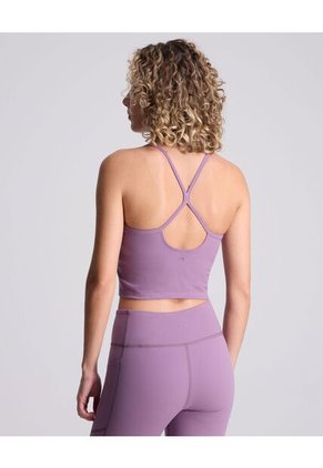 Crop Top Para Mujer Manga Sisa Color Morado Marca Atmos #31090186
