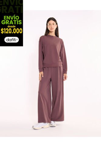 Buzo Para Mujer Cuello Redondo Color Café Marca Atmos #31060079 Atmos