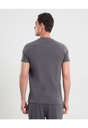 Camiseta Para Hombre Manga Corta Cuello Redondo Color Gris Marca Atmos #32090190