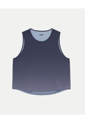 Camiseta  Para Mujer Manga Sisa Cuello Redondo Color Gris Marca Atmos #31090345 Atmos