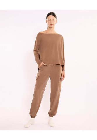 Pantalón Cargo Plush  Para Mujer Café Atmos Atmos