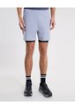 Short Training Largo Con Biker Interno  Para Hombre Gris Atmos de Atmos