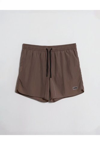 Pantaloneta De Baño Con Cordón  Para Hombre Café Atmos Atmos