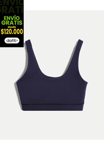 Top Para Mujer Soporte Medio Color Azul Marca Atmos #31220188 Atmos