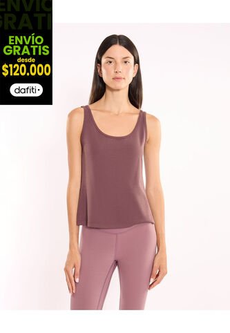 Camiseta Para Mujer Manga Sisa Cuello Redondo Color Morado Marca Atmos #31090268 Atmos