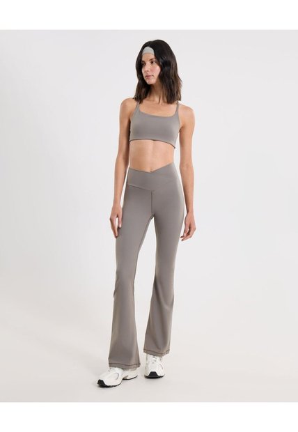 Leggings Flare Aerius Skin  Para Mujer Verde Atmos