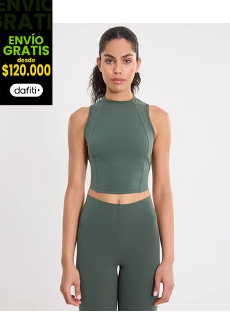 Camiseta Para Mujer Manga Sisa Cuello Redondo Color Verde Marca Atmos #31090297 Atmos