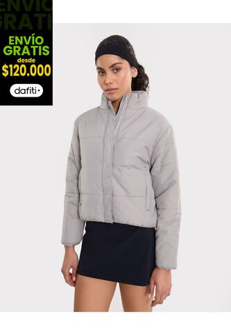 Chaqueta Para Mujer Acolchada Color Gris Marca Atmos #31080050 Atmos