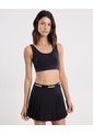 Top Soporte Medio Con Cut Out Aerius Skin  Para Mujer Negro Atmos de Atmos