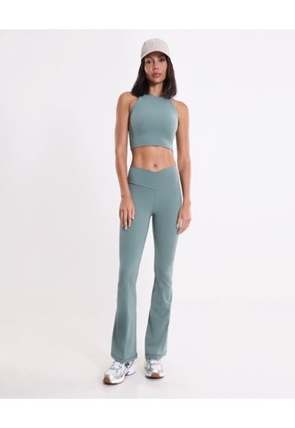Camiseta Tank Top Con Espalda Fruncida  Para Mujer Verde Atmos Atmos