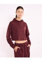 Hoodie Burda Suave Con Estampado  Para Mujer Vino Atmos de Atmos