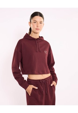Hoodie Burda Suave Con Estampado  Para Mujer Vino Atmos Atmos
