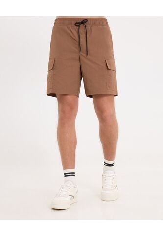 Short Cargo Con Cordón Ajustable  Para Hombre Café Atmos Atmos
