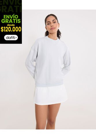 Buzo Para Mujer Cuello Redondo Color Gris Marca Atmos #31060057 Atmos