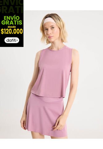 Camiseta Para Mujer Manga Sisa Cuello Redondo Color Morado Marca Atmos #31090274 Atmos