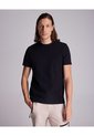 Camiseta Regular Fit Manga Corta Texturizada  Para Hombre Negro Atmos de Atmos