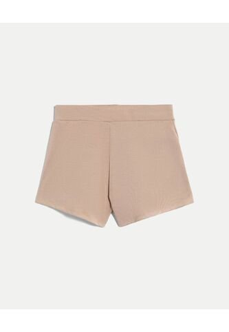 Short Para Mujer Multiusos Punto Color Mocca Marca Atmos #31190110 Atmos