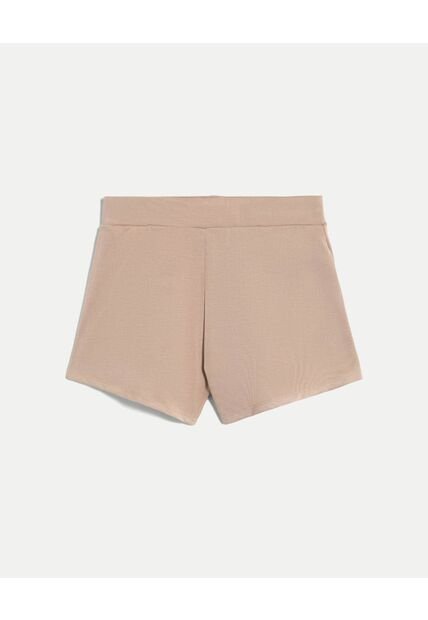 Short Para Mujer Multiusos Punto Color Mocca Marca Atmos #31190110