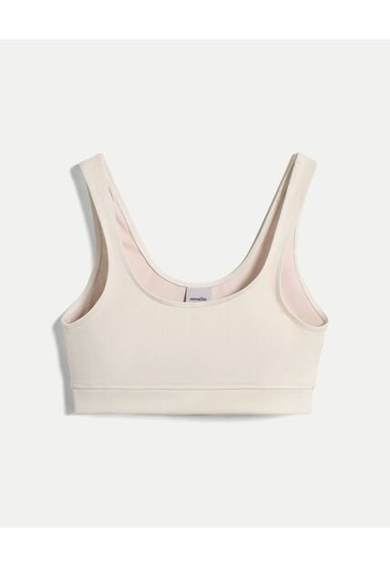 Top Para Mujer  Color Crema Marca Atmos #31220170