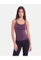 Camiseta Tank Doble Top Contraste Aerius Skin  Para Mujer Morado Atmos de Atmos