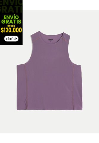 Camiseta Para Mujer Manga Sisa Cuello Redondo Color Morado Marca Atmos #31090244 Atmos