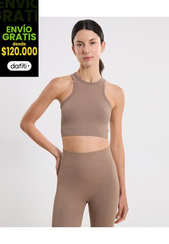 Top Para Mujer  Color Café Marca Atmos #31220162 Atmos