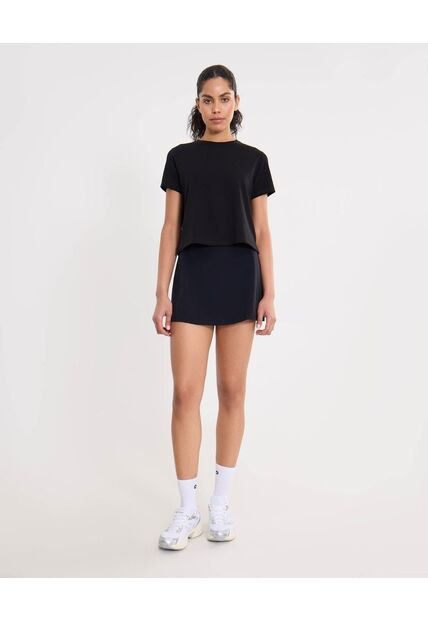 Falda Para Mujer Medio Color Negro Marca Atmos #31140032