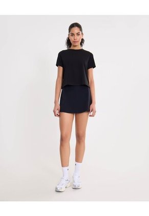 Falda Para Mujer Medio Color Negro Marca Atmos #31140032