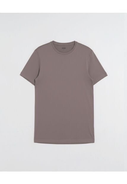 Camiseta  Para Hombre Manga Corta Cuello Redondo Color Café Marca Atmos #32090276