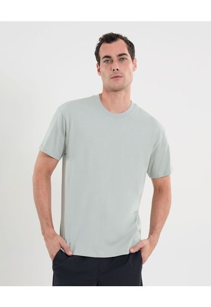 Camiseta Para Hombre Manga Corta Cuello Redondo Color Gris Marca Atmos #32090221