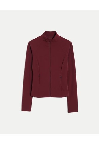Buzo Ajustado Cuello Alto Training Aerius Skin Para Mujer  Deportiva  Color Vino Marca Atmos Atmos